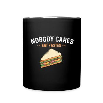 Quick Food Sandwich Food FastFood - Full Colour Mug - black - Front
