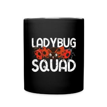 Ladybug Squad Funny Gift Ladybug - Full Colour Mug - black - Front
