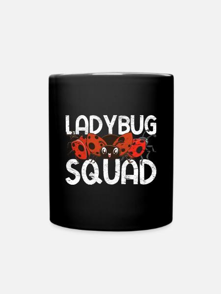 Marienkäfer Squad Lustiges Geschenk Marienkäfer - Tasse einfarbig - Schwarz