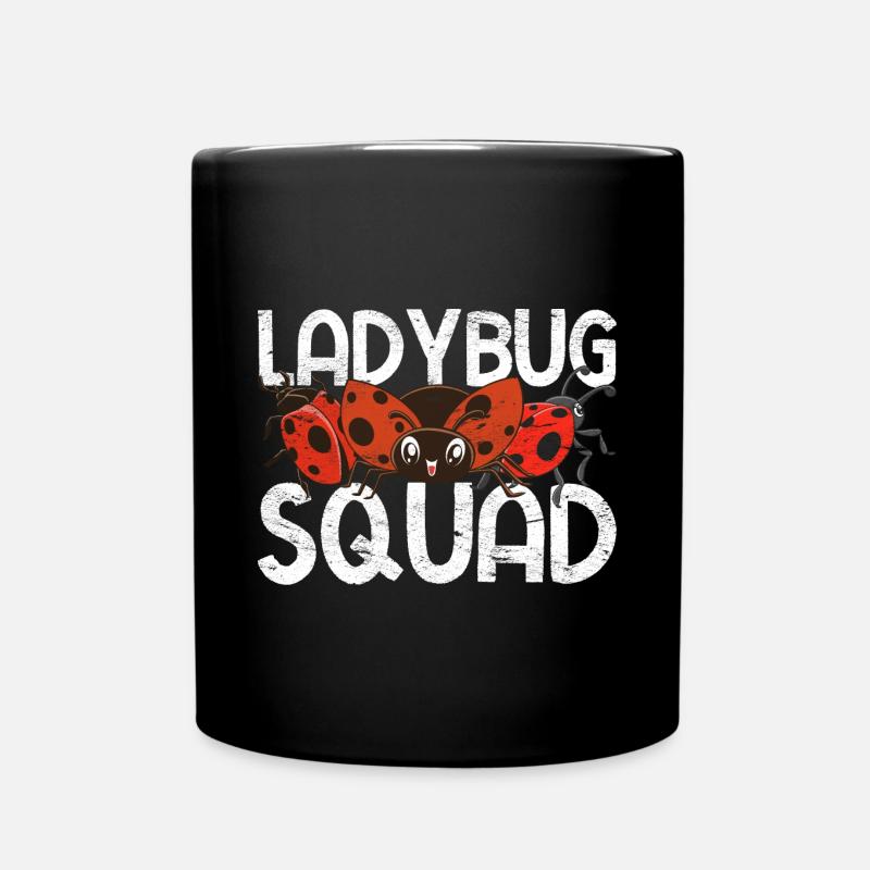 Marienkäfer Squad Lustiges Geschenk Marienkäfer - Tasse einfarbig - Schwarz
