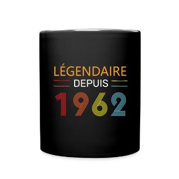 Légendaire Depuis 1962 62 Anniversaire 62 Ans - Mug uni - noir - Devant
