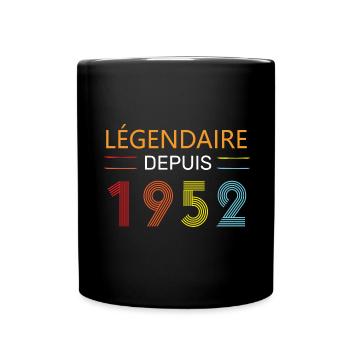 Légendaire Depuis 1952 72 Anniversaire 72 Ans - Mug uni - noir - Devant
