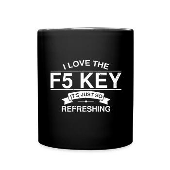 Cybersecurity Design for Hackers and Cyber Security - Full Colour Mug - black - Front
