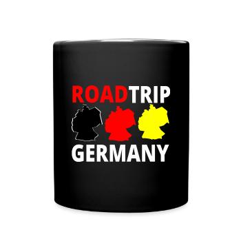 Deutschland Roadtrip Urlaub Ferien T-Shirt - Tasse einfarbig - Schwarz - Vorne