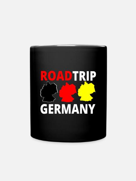 Deutschland Roadtrip Urlaub Ferien T-Shirt - Tasse einfarbig - Schwarz