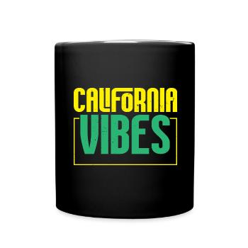 California Vibes USA State of America California - Full Colour Mug - black - Front