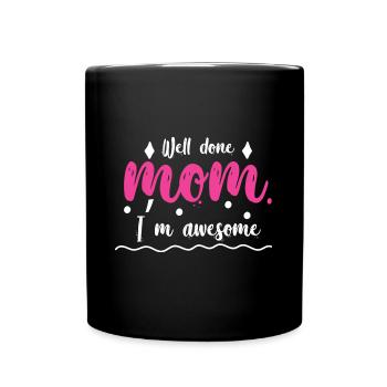 Mom Mother's Day Gift Idea Pregnant - Full Colour Mug - black - Front