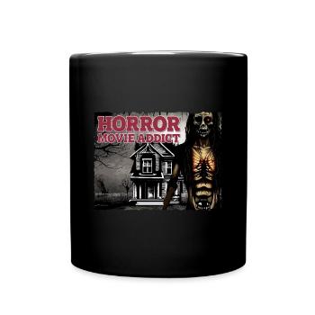 Creepy Horror Movie Fan Design - Full Colour Mug - black - Front