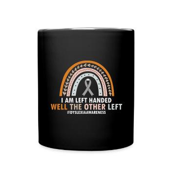 Dyslexia Teacher for Legathenia Therapists - Full Colour Mug - black - Front