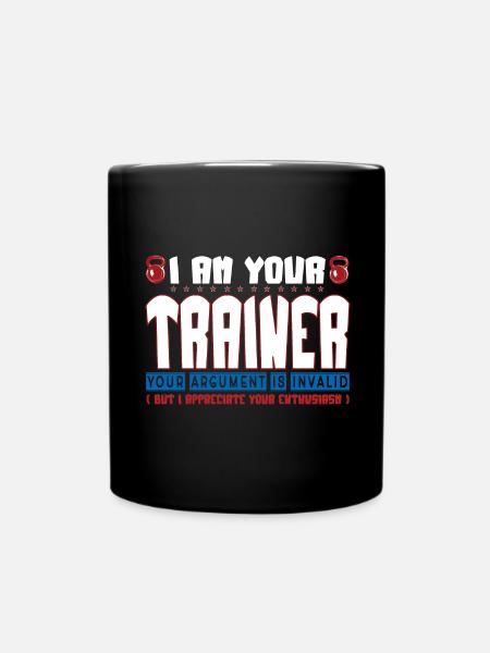 I am your coach, your argument is invalid - Full Colour Mug - black