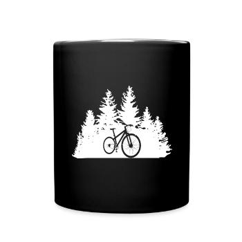 Arbres - Cyclisme - (2) - Mug uni - noir - Devant