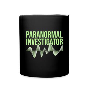 Geisterjagd Paranormal Investigator - Tasse einfarbig - Schwarz - Vorne