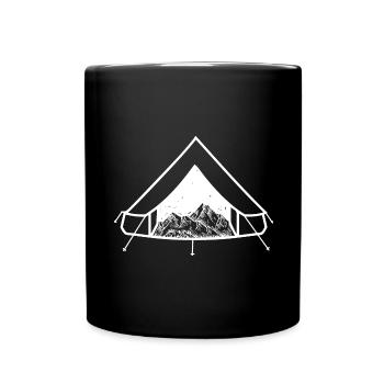 Berg - Campingzelt - (8) - Tasse einfarbig - Schwarz - Vorne