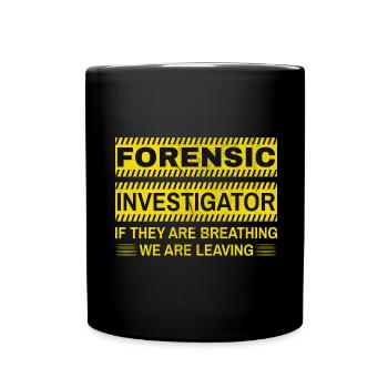 Technicien judiciaire Enquêteur sur les scènes de crime Criminologue - Mug uni - noir - Devant