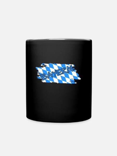 Bayern - Tasse einfarbig - Schwarz