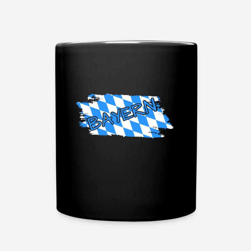 Bayern - Tasse einfarbig - Schwarz