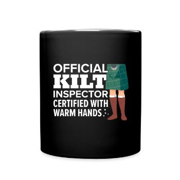 Kilt écossais disant jupe écossaise Écosse - Mug uni - noir - Devant