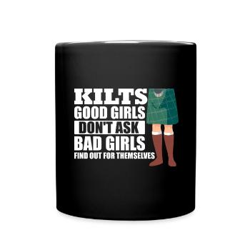 Kilt écossais disant jupe écossaise Écosse - Mug uni - noir - Devant