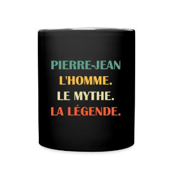 PIERRE JEAN - Mug uni - noir - Devant