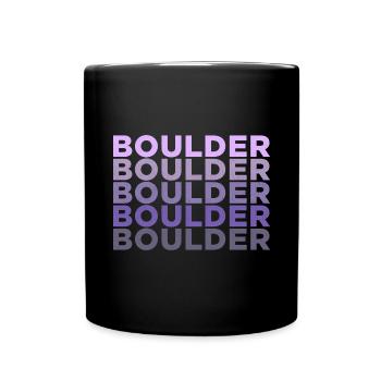 Bouldern Klettern Sportarten Turnhalle Wand - Tasse einfarbig - Schwarz - Vorne
