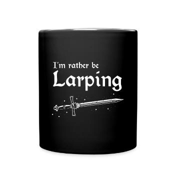Larping pour les jeux de rôle fantastiques et les combats à l’épée - Mug uni - noir - Devant