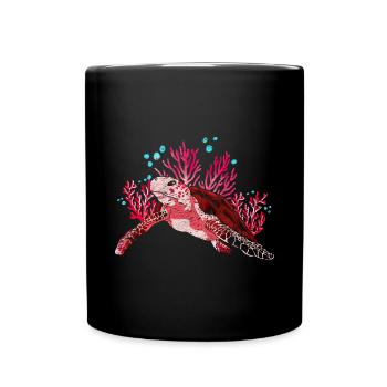 Cadeau Ocean Animal Lover Tortue de Mer - Mug uni - noir - Devant