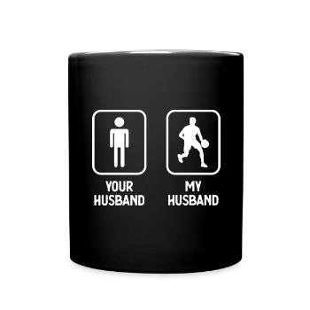 Your Husband My Husband - Basketball - - Full Colour Mug - black - Front