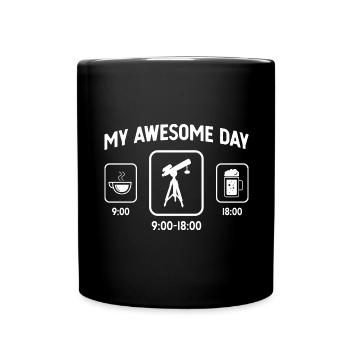 My great day - Beer - Astronomy - - Full Colour Mug - black - Front