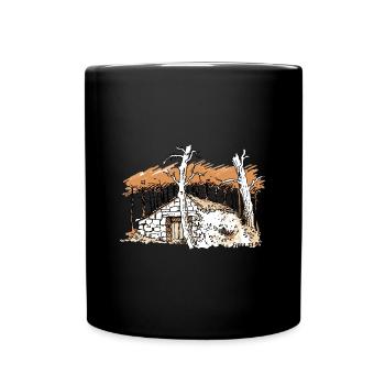 Cabane dans les bois 2 - Mug uni - noir - Devant