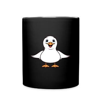 Humour petit mouette - Mug uni - noir - Devant