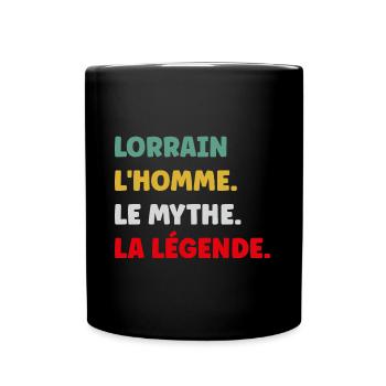 lorrain - Mug uni - noir - Devant
