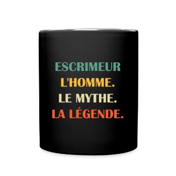 Escrimeur - Mug uni - noir - Devant