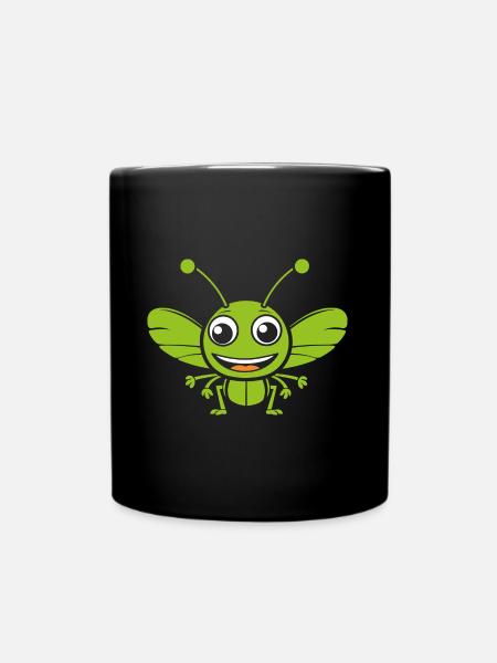 Heuschrecke - Tasse einfarbig - Schwarz