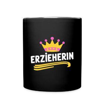Erzieherin-Kollegin Dankeschön Präsent Idee - Tasse einfarbig - Schwarz - Vorne