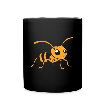 Ameise - Tasse einfarbig - Schwarz - Vorne