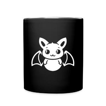 chauve-souris - Mug uni - noir - Devant