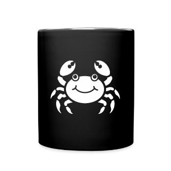 Krebs - Tasse einfarbig - Schwarz - Vorne