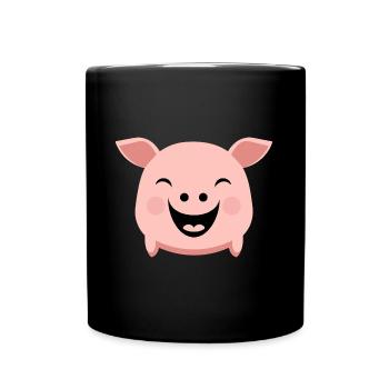 cochon - Mug uni - noir - Devant