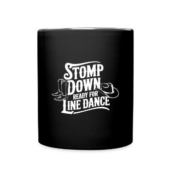 La danse en ligne, mon sport de danse et ma passion - Mug uni - noir - Devant