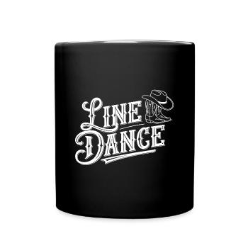 La danse en ligne : ma danse, mon sport et ma passion - Mug uni - noir - Devant