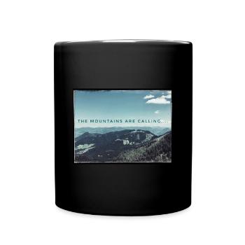Les montagnes appellent - Mug uni - noir - Devant