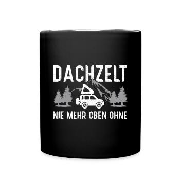 Dachzelt - (c) - Tasse einfarbig - Schwarz - Vorne