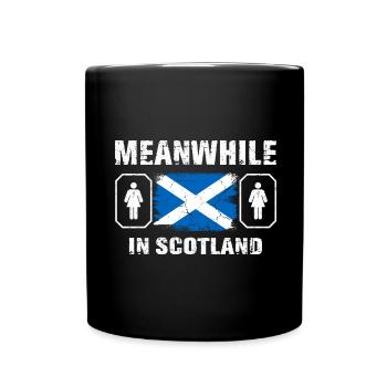 Kilt Männer Spruch Schottenrock - Tasse einfarbig - Schwarz - Vorne