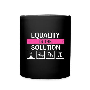Professorin Steminist Designs für Equality Stem - Tasse einfarbig - Schwarz - Vorne
