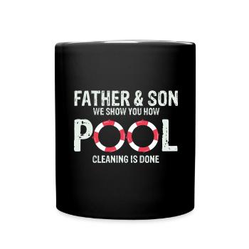 Conceptions de sauveteurs pour les techniciens de piscine - Mug uni - noir - Devant