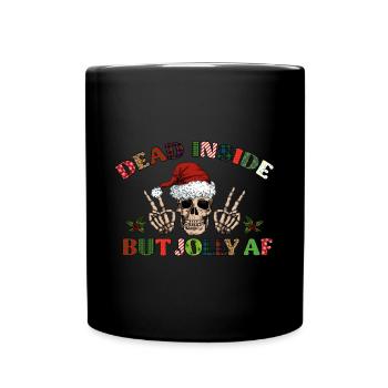 Weihnachten Santa Claus Merry Christmas - Full Colour Mug - black - Front