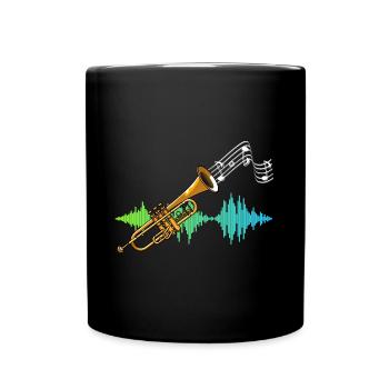 Partition de musique Trompette Cadeau Soundwave Trompette - Mug uni - noir - Devant