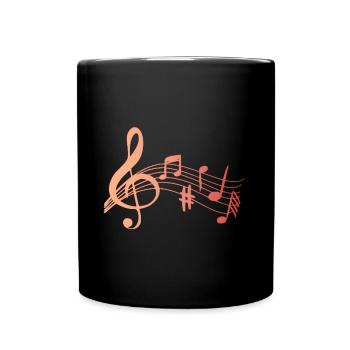 Musik - Tasse einfarbig - Schwarz - Vorne