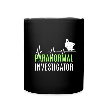 Geisterjagd Paranormal Investigator - Tasse einfarbig - Schwarz - Vorne