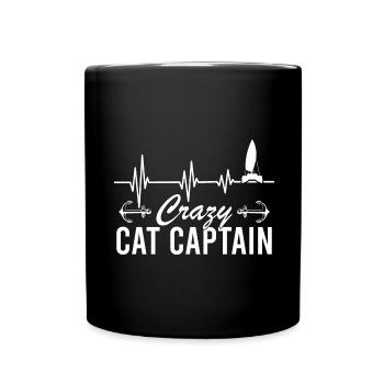 Catamaran Captain Sailing Sailboat - Full Colour Mug - black - Front